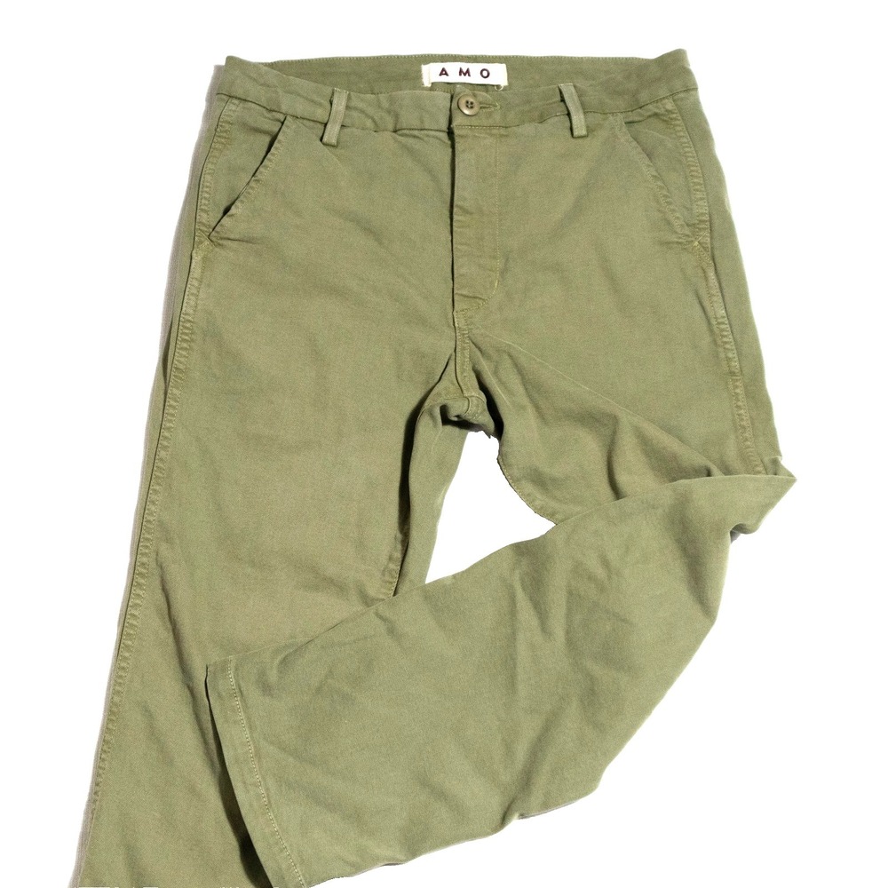 AMO Easy Trouser 27 Surplus Olive Army Green Utility Crop Chino Gorpcore Cargo